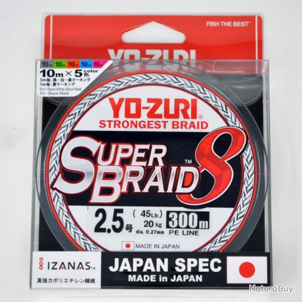 Yo-Zuri Tresse Superbraid 8x 45lb