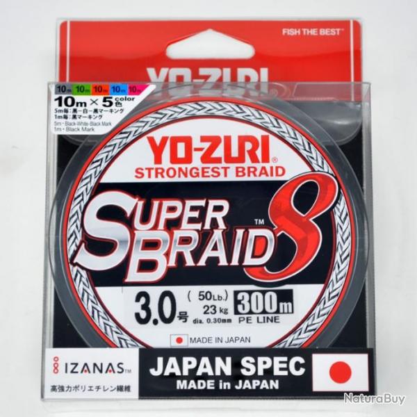 Yo-Zuri Tresse Superbraid 8x 50lb