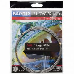 Flashmer Fil d'Acier inox 49 Brins 40lb