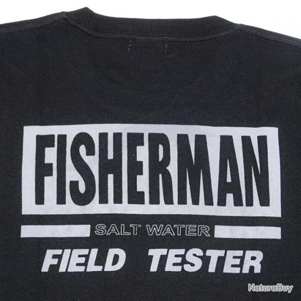 T-Shirt Fisherman Field Tester L Noir