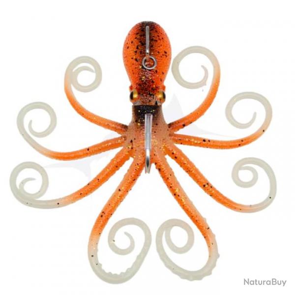 Savage Gear 3D Octopus 300g UV Orange Glow