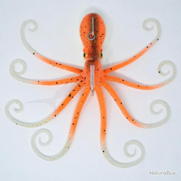 Savage Gear 3D Octopus UV Orange Glow 185g