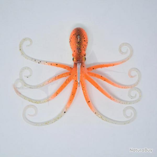 Savage Gear 3D Octopus 70g UV Orange Glow
