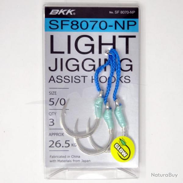 BKK Light Jigging Assist Hooks (SF8070-NP) 5/0