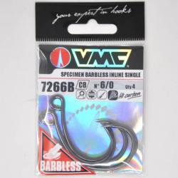 VMC 7266B Specimen Barbless Inline Single 6/0