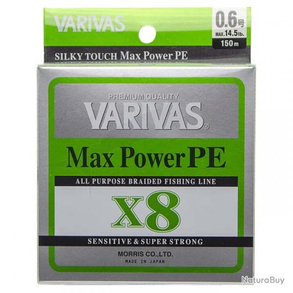 Varivas Max Power PE X8 Lime Green 14,5lb 150m