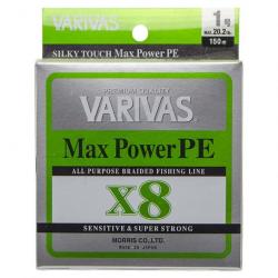 Varivas Max Power PE X8 Lime Green 150m 20,2lb
