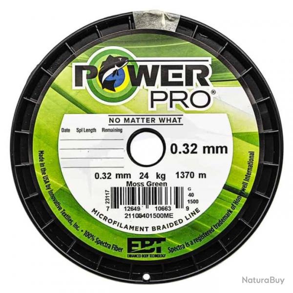 Power Pro Spectra 1370 m Vert 53lb