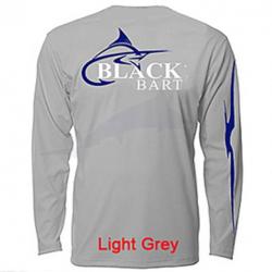 L-Shirt Black Bart Hi-Performance L Light Grey