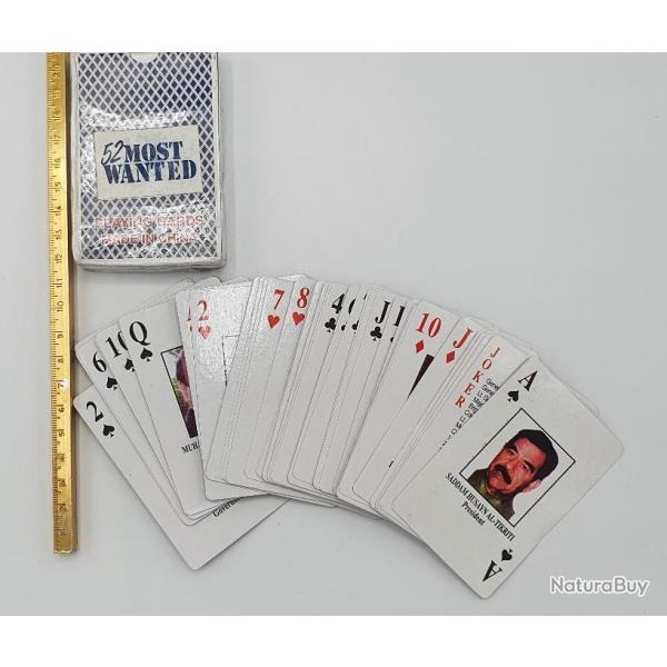 Jeu de cartes "Saddam Hussein" .