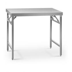 Table de travail pliante cuisine professionnel acier inoxydable 60 x 100 cm capacité de 200 kg 14_0