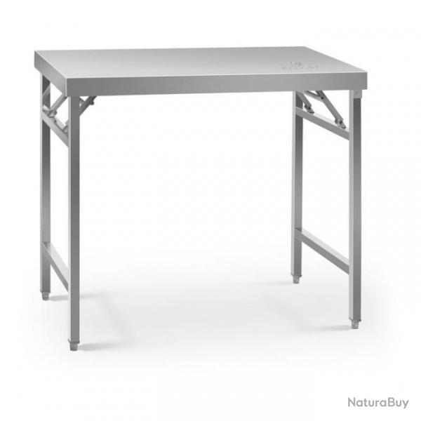 Table de travail pliante cuisine professionnel acier inoxydable 60 x 100 cm capacit de 200 kg 14_0