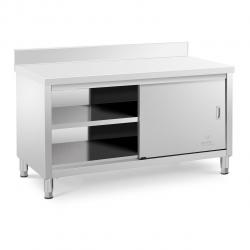 Meuble bas cuisine professionnel acier inoxydable 150 x 70 x 85 cm dosseret capacité de 600 kg 14_0