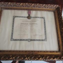 médaille Médaille PTT  Postes Téléphones Télégraphes attribuée brevet cadre 1932 bronze jus