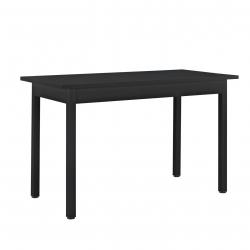 Table de salle à manger table à manger table de cuisine bureau MDF placage acier 120 x 60 x 75 cm n