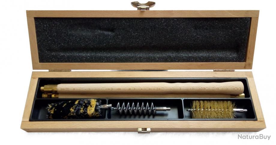 Baguette en bois pour fusil calibre 12 et poudre noire, 90cm en trois
