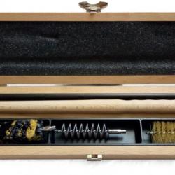 Kit de nettoyage pour fusil de calibre 12 - boîte en bois