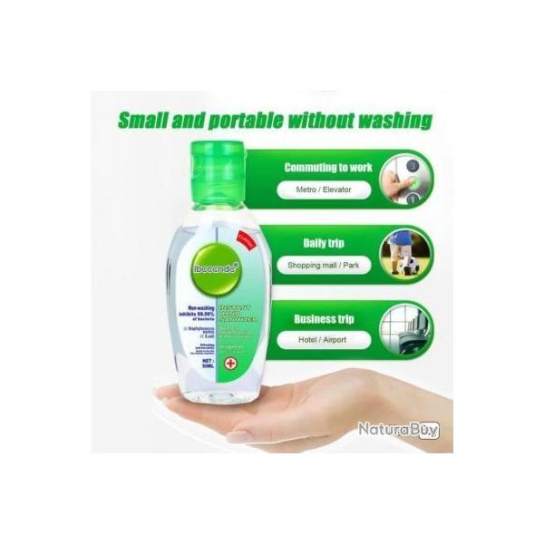 Lot de 5 Gel Savon Instant Hand Sanitizer 50ml