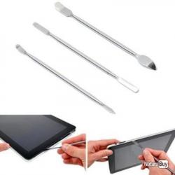 Kit 3 Outils Universels Acier Réparation Démontage Téléphone Smartphone Tablette