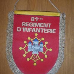 Fanion 81° RI - 81° Régiment d´Infanterie