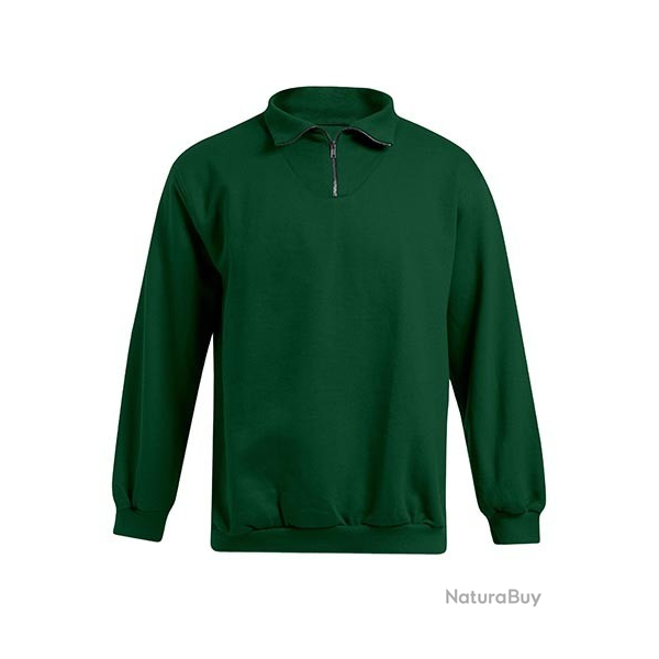 Sweat homme col zipp-PROMODORO  Green Forest PRO505007