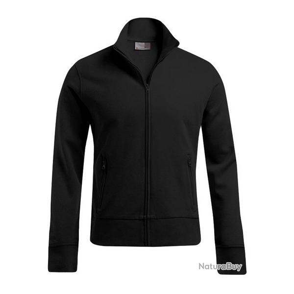 Sweat homme grand zip-PROMODORO Black  PRO529007