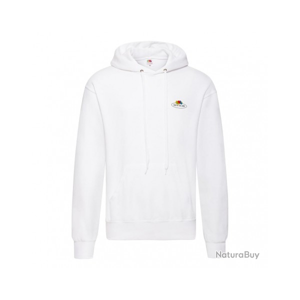 Vintage Hooded Sweat Classic Small Logo Print White SC012208J07