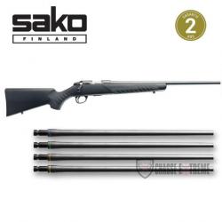 Carabine SAKO Quad Combo Synthétique Cal 17 Mach II /17 Hmr /22Lr /22 Mag
