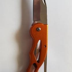 Couteau porte clef orange