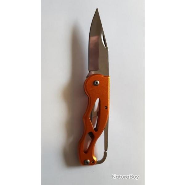 Couteau porte clef orange