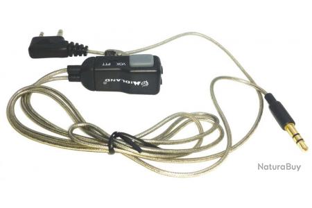 Câble de liaison Talkie G9 - Casque Peltor avec micro intégré.
