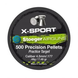 Boite de plombs Stoeger X-sport Tête plate 0.48 g - Cal. 4.5 - Par 1