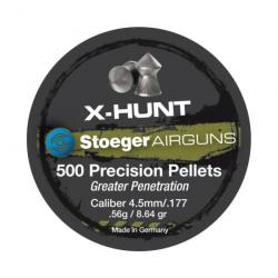 Boite de plombs Stoeger X-Hunter tête pointue 0.56 g - Cal. 4.5 mm - Par 1