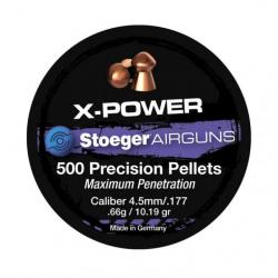 Boite de plombs Stoeger X-power 0.66 g - Cal. 4.5 - Par 1
