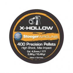 Boîte de plombs Stoeger X-hollow tête ronde - 4.5 mm / Par 1