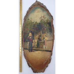 Peinture sur bois (Pays basque) N°4.