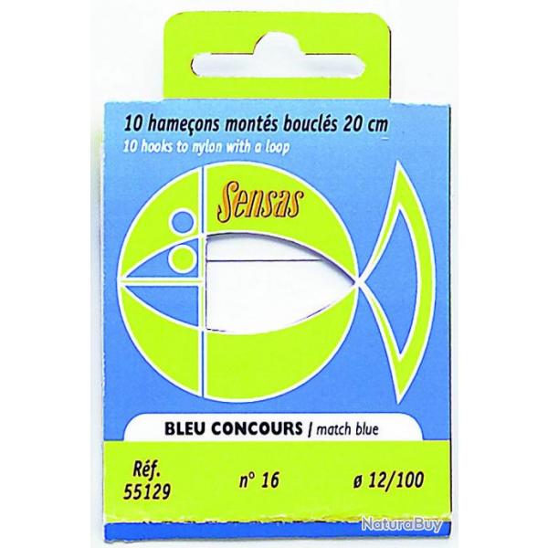 Hameons montes bleu concours Sensas 20 / D 0.10mm