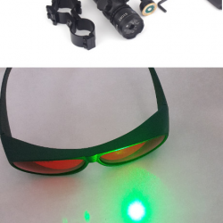Kit Laser tactique point vert avec montage picatinny + déclanchement déporté + lunette de protection