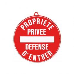 Panneau de signalisation Januel Propiété privé défense d'entrer - Diam. 28 cm