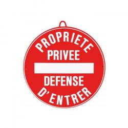 Panneau de signalisation Januel Propriété privé défense d'entrer - Dia