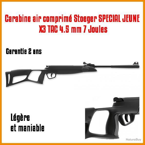 Carabine air comprimé Stoeger SPECIAL JEUNE X3 TAC 4.5 mm 7 jOULES -  Carabines à plomb moins de 20 joules (7802643)