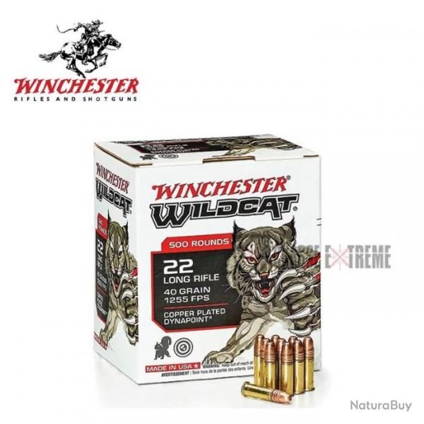 500 Munitions WINCHESTER Wildcat Cal 22lr 40gr Dynapoint