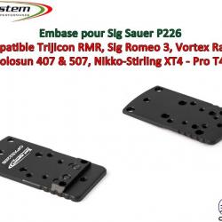 Embase TS pour Sig Sauer P226 Version B - Compatible Trijicon RMR, Vortex Razor, Holosun 407C & 507C