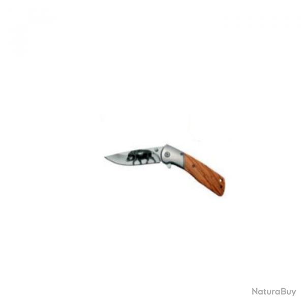 Couteau pliant Stepland avec impression - Sanglier