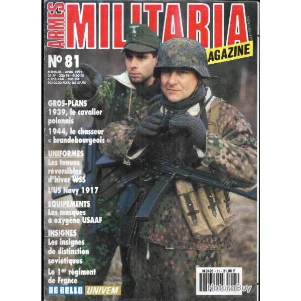 Militaria magazine 81, puis diteur, 1944 le chasseur brandebourgeois, le premier rgiment de fran