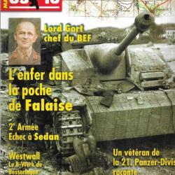 39-45 Magazine 192 21e panzer, poche de falaise , lord gort bef, westwall, sdkfz 8, sedan 1940
