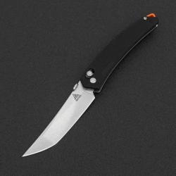 Couteau SRM Knives 9211 Ambi Lock Lame Tanto 8Cr13MoV Manche G10 Black Clip SRM9211