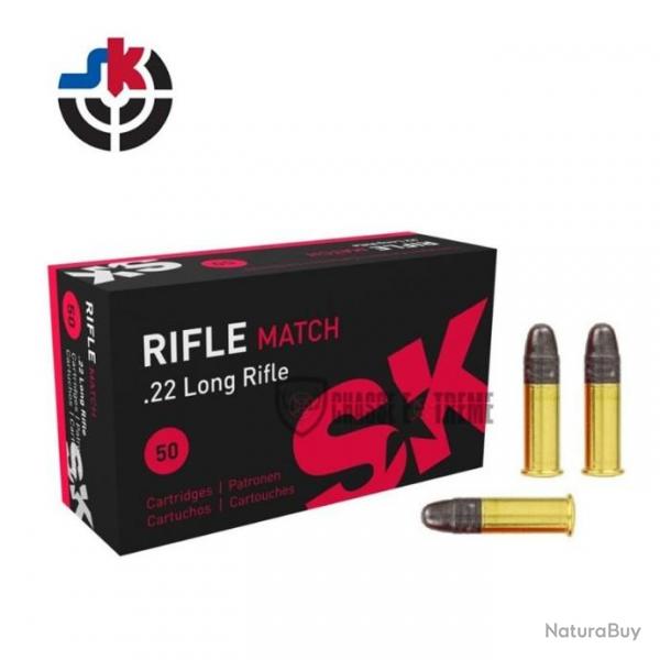 50 Munitions SK Rifle Match 40gr Cal 22 Lr