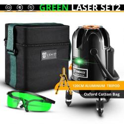 Niveau Laser Rotatif 360 Auto Nivelant 6 Points, Modele: GREEN LASER SET2