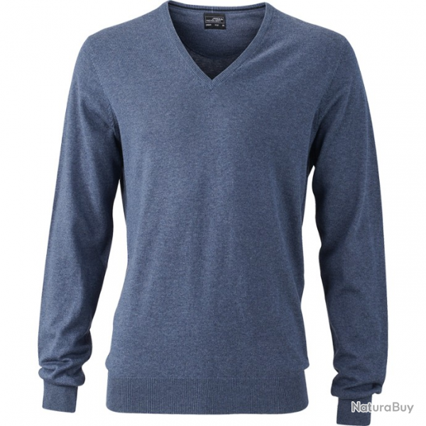 Pull Homme-JAMES NICHOLSON  bleu  JN66407